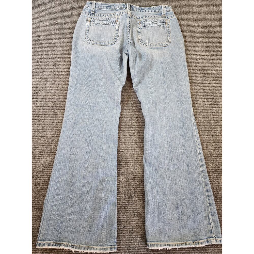 Aeropostle Vintage Y2k Womens 30" Denim Distressed Hailey Skinny Flare Jeans - Picture 9 of 10